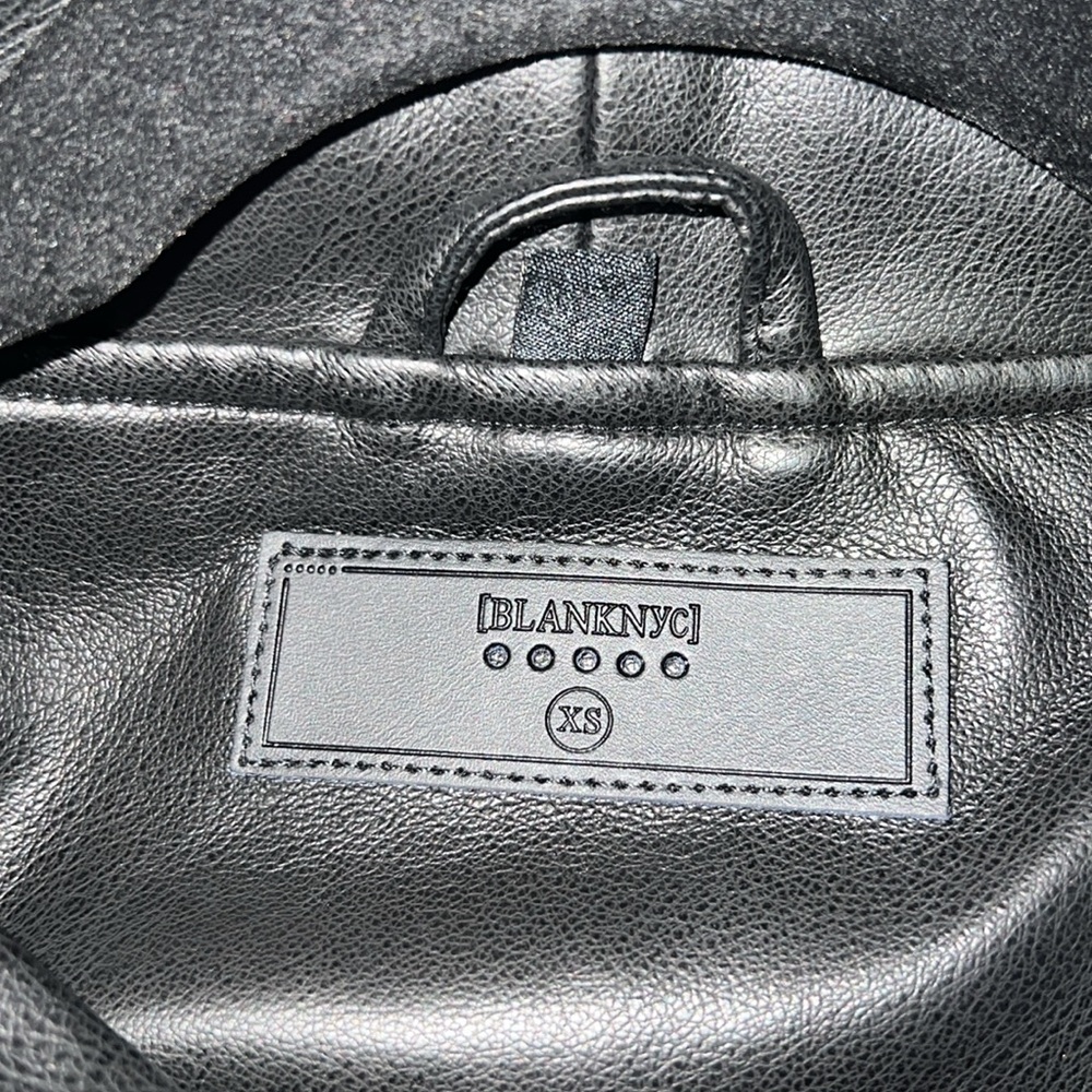 NWT Blank NYC Best in Show Faux Leather Jacket - Picture 3 of 5